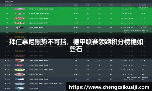 拜仁慕尼黑势不可挡，德甲联赛领跑积分榜稳如磐石